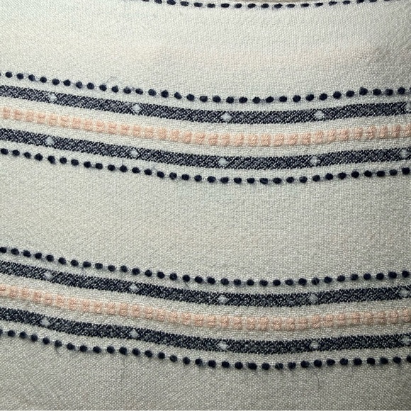 LOFT Striped Long Sleeve Blouse Size Medium - Picture 7 of 7